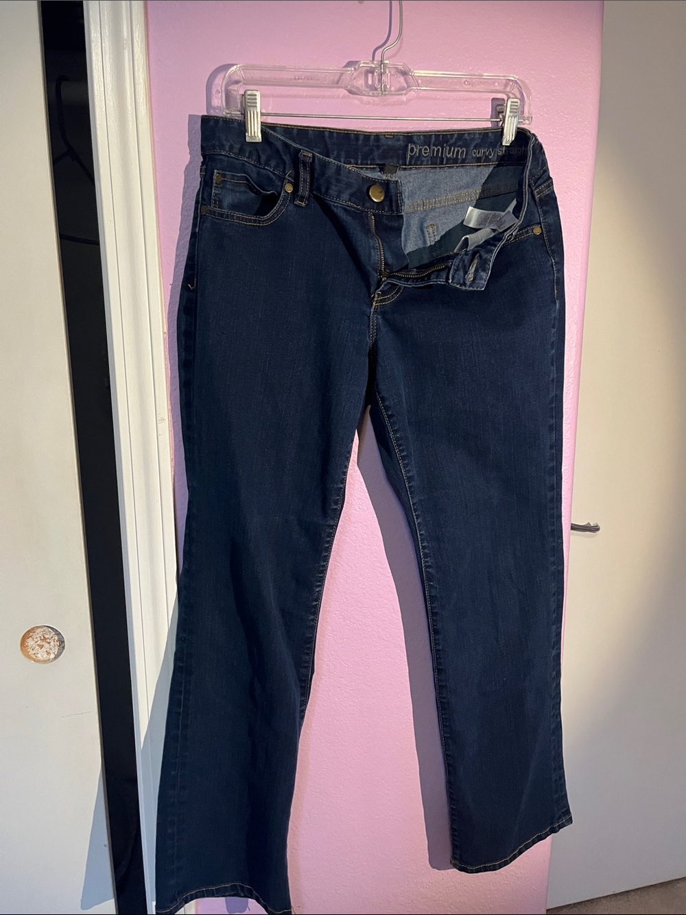 GAP Dark Blue curvy straight Jeans 10 short